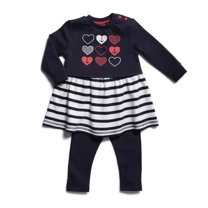 Ensemble HUBLOT Maelig 18 Mois Marine