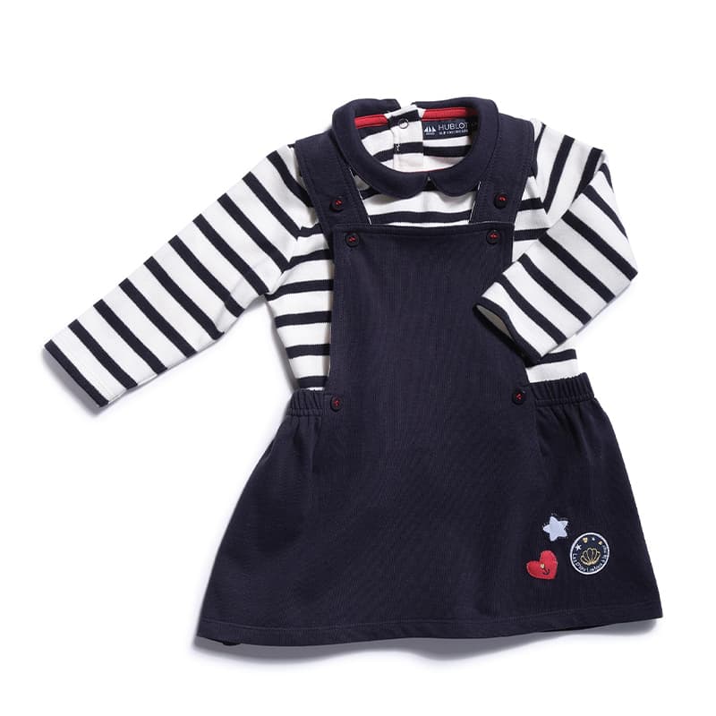 Ensemble 3 pièces HUBLOT Kassy 23 Mois Marine