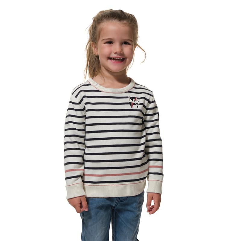 Pull réversible HUBLOT Ganou 2 Ans Ecru/Marine/Antic Rose