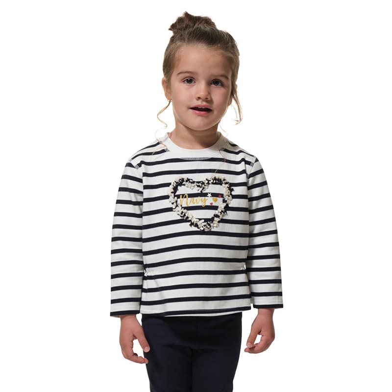 Sweat HUBLOT Sharlotte 10 Ans Ecru/Marine