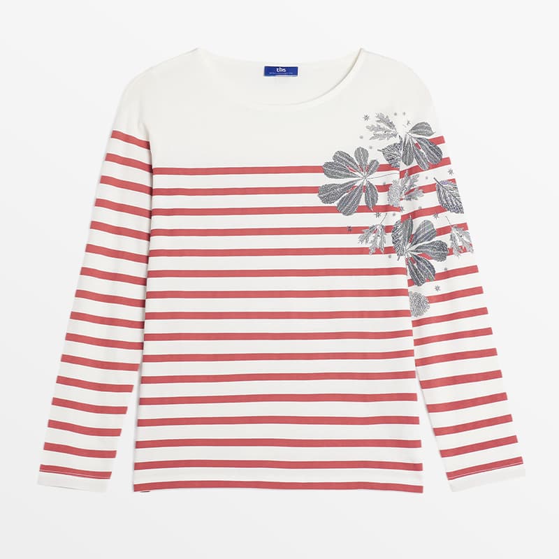 Marinière TBS Mangotee XL 017 Arctique