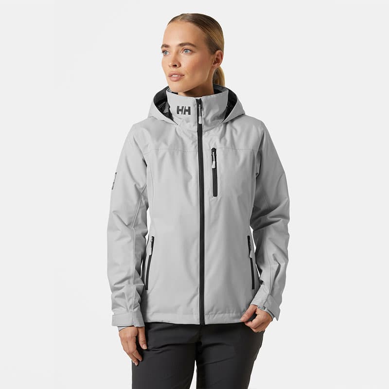 Veste imperméable doublée polaire HELLY HANSEN W Crew Hooded Midlayer 2.0 L 853 Grey Fog
