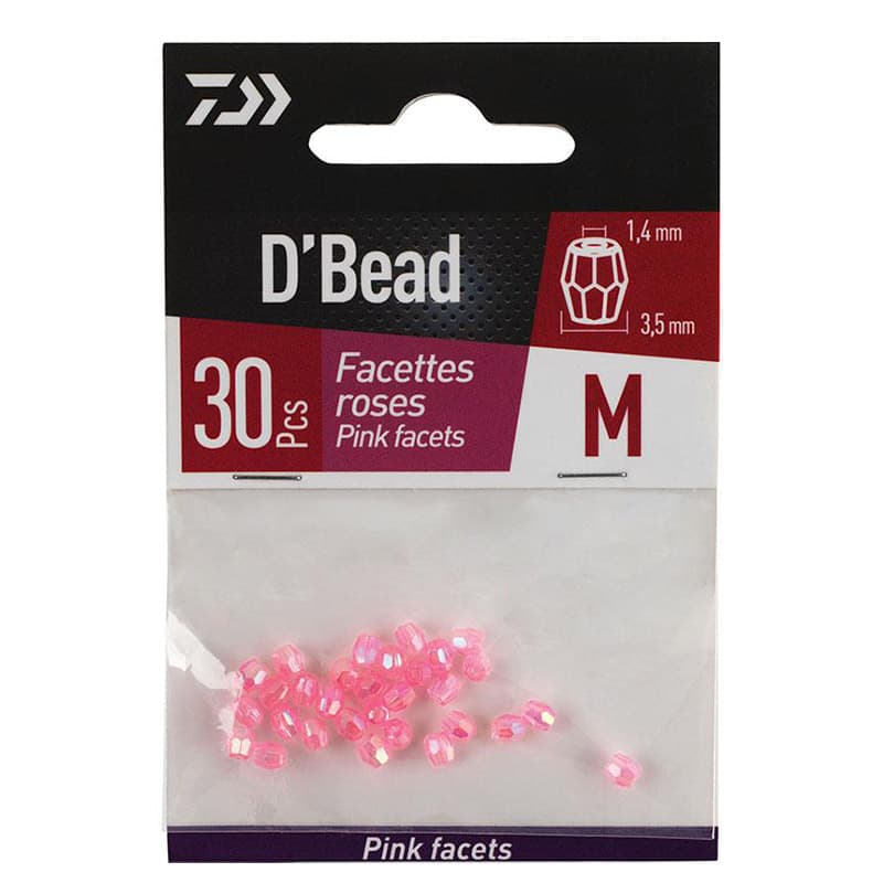 Perle DAIWA A Facettes ROSE 3,5 MM