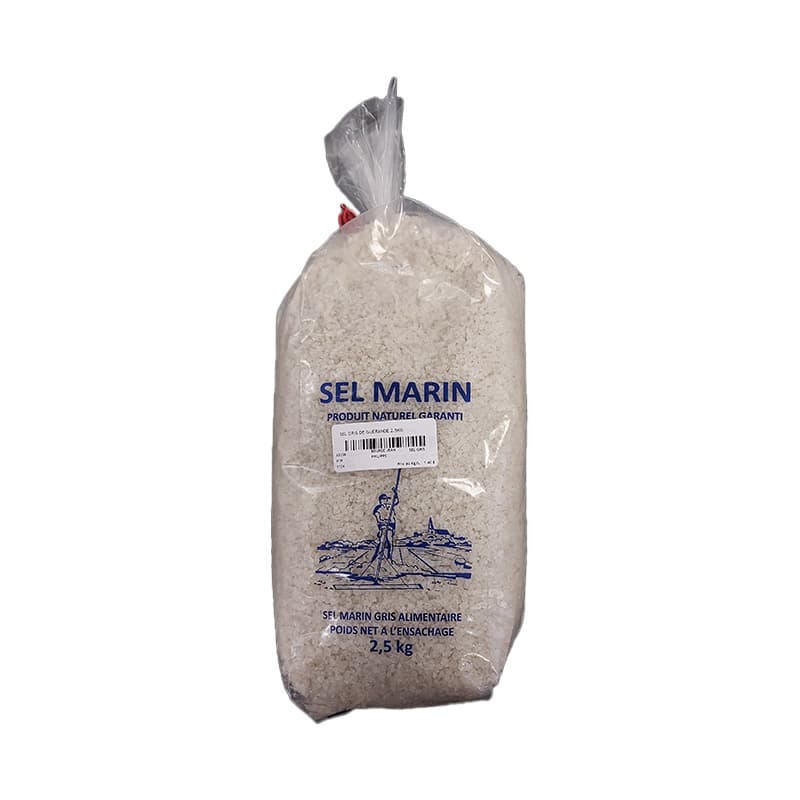 GROS SEL GRIS DE GUERANDE BOURSE JEAN-PHILIPPE 2,5 Kg