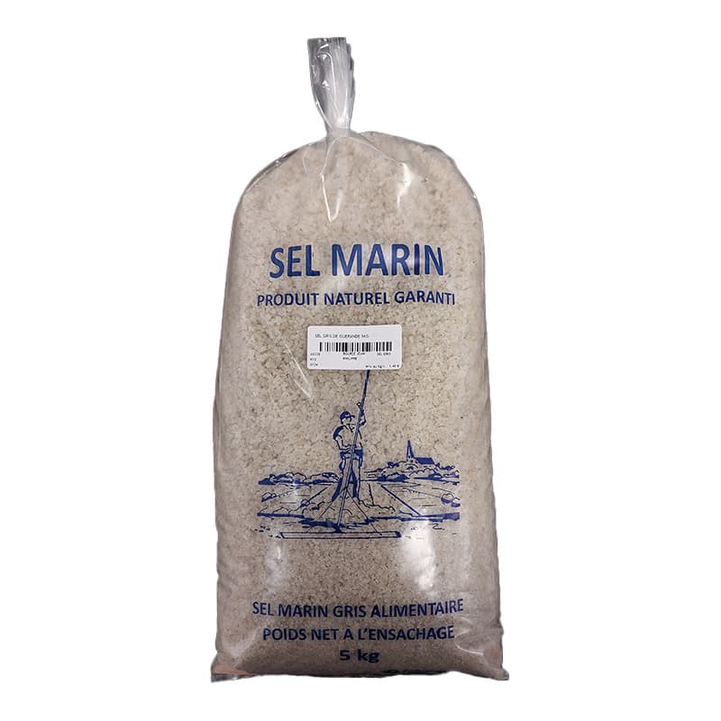 GROS SEL GRIS DE GUERANDE BOURSE JEAN-PHILIPPE 5 Kg