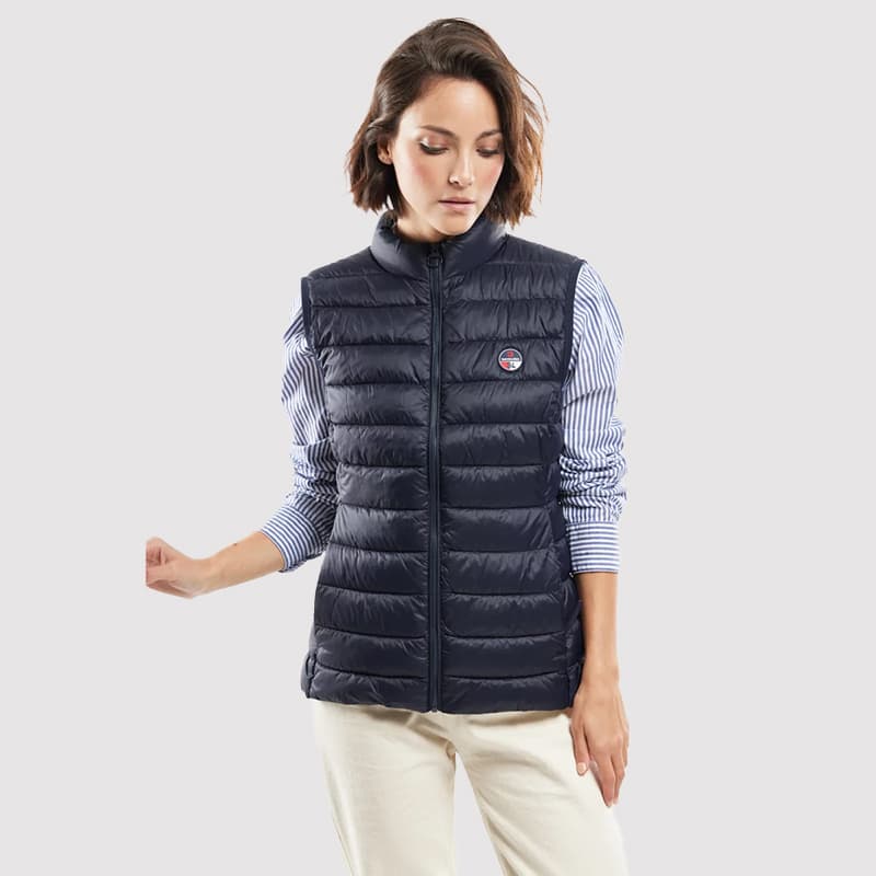 Doudoune sans manches BERMUDES Bollaco 38 204 Navy