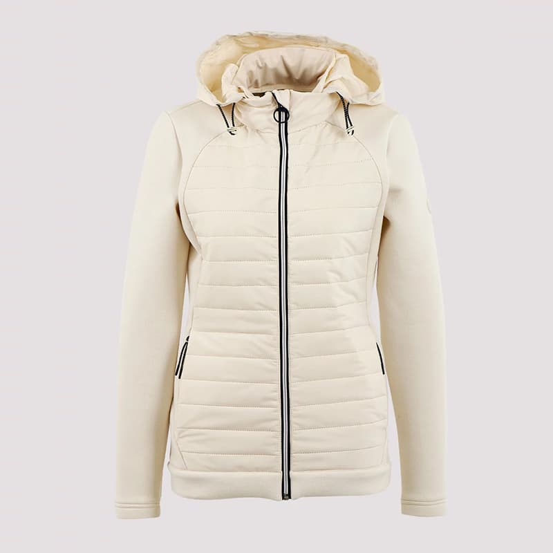 Veste polaire bi-matière imperméable BERMUDES Mosson 44 001 Blanc