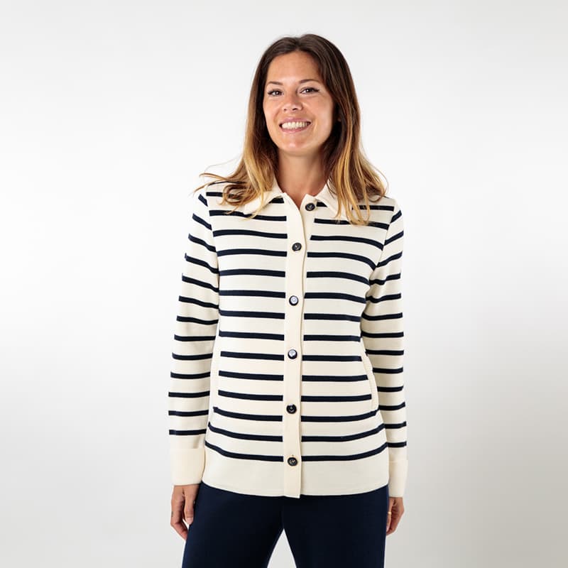 Veste ROYAL MER Berenice 42 Ecru/Marine