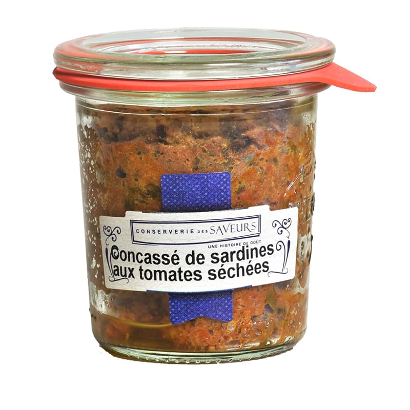 Pot Weck Concassé de Sardines aux Tomates séchées CONSERVERIE DES SAVEURS