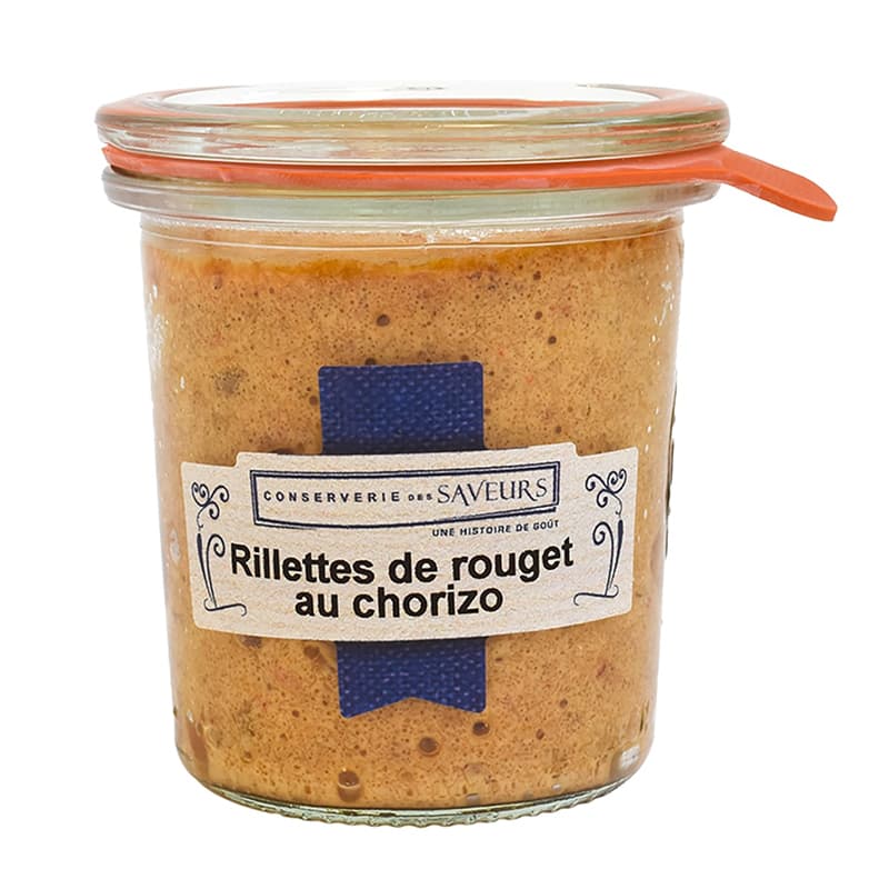Pot Weck Rillettes de Rouget au Chorizo CONSERVERIE DES SAVEURS