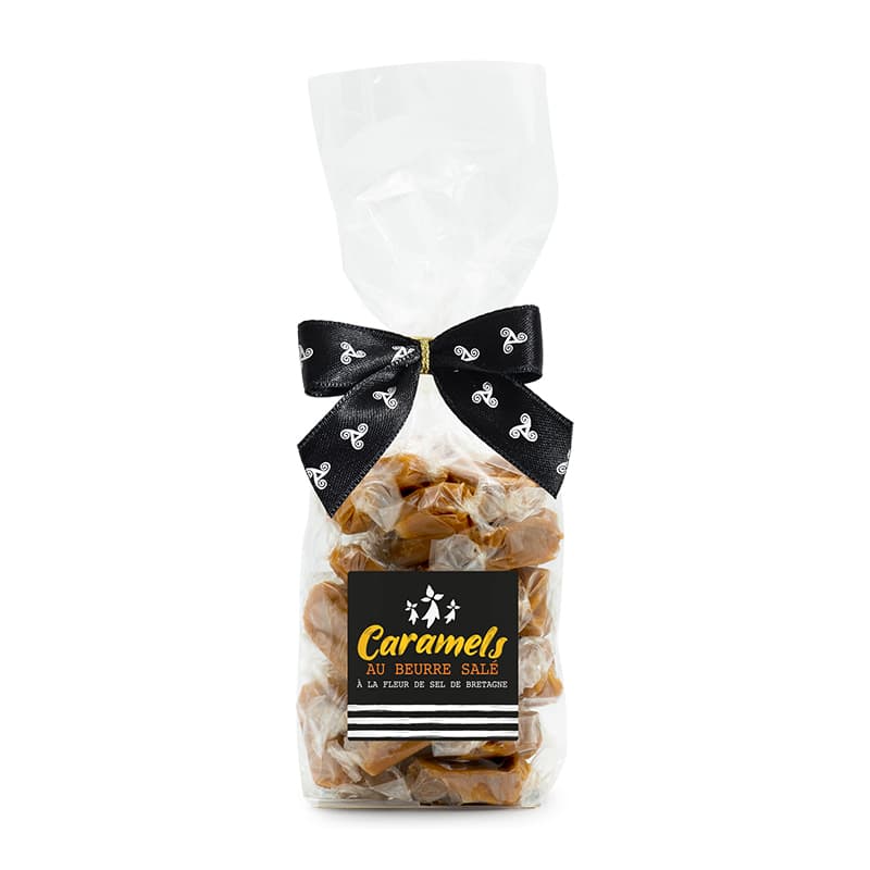 Sachet de Caramels au Beurre salé de Bretagne - Drapeau Breton SOCIÉTÉ DV