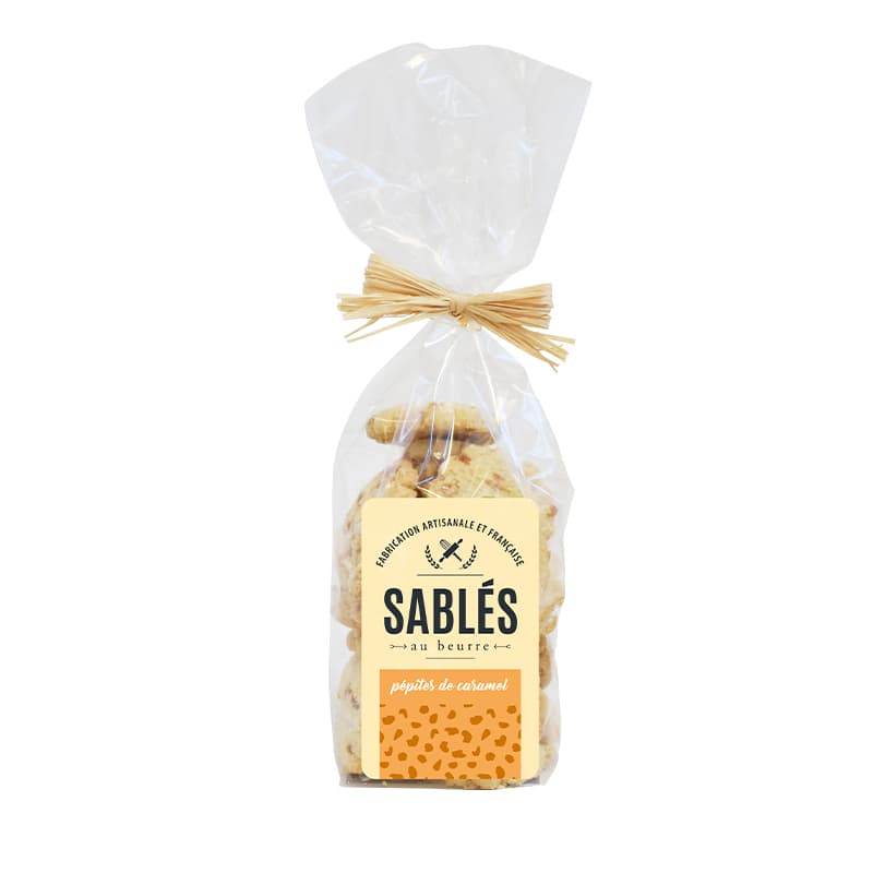 Sachet de Sablés au beurre et Pépites de Caramel SOCIÉTÉ DV
