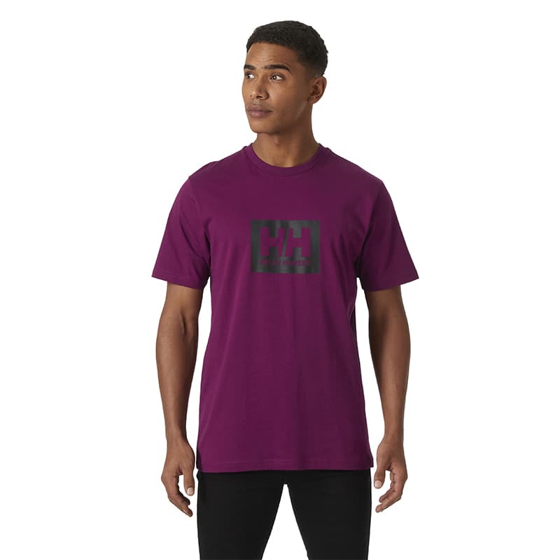 T-shirt HELLY HANSEN Box T XL 691 Dark Magenta