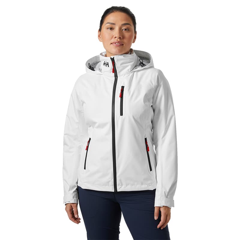Veste imperméable doublée polaire HELLY HANSEN W Crew Hooded Midlayer 2.0 S 001 White