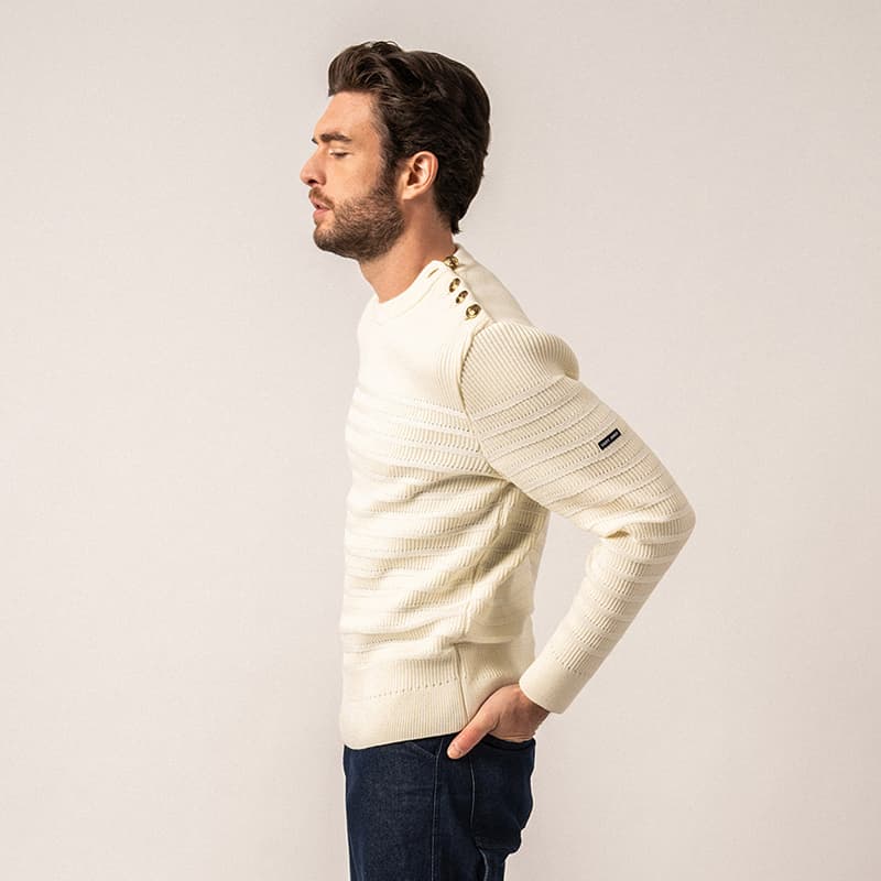 Pull SAINT JAMES Binic Cap S Ecume