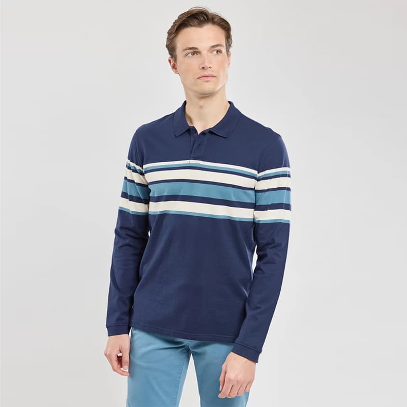 Polo rayé ARMOR-LUX Deauville 3XL PMR Marine Deep/Winterblue/Nat