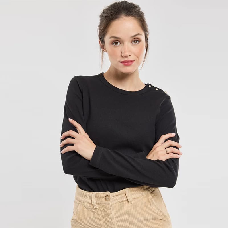 T-shirt uni ML ARMOR-LUX 4 010 Noir