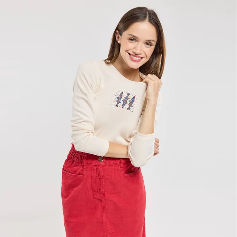 T-shirt sérigraphié ARMOR-LUX Sacha 1 PWL Nature Séri. Poissons Léo