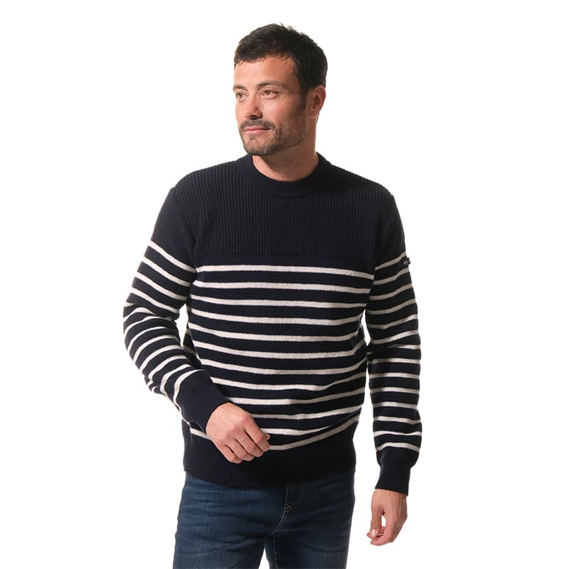 Pull HUBLOT Horacio XL Marine/Ecru