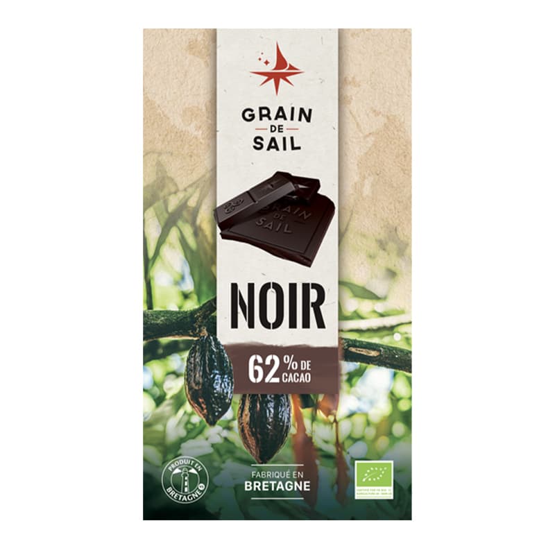 Tablette Chocolat Noir 62% GRAIN DE SAIL