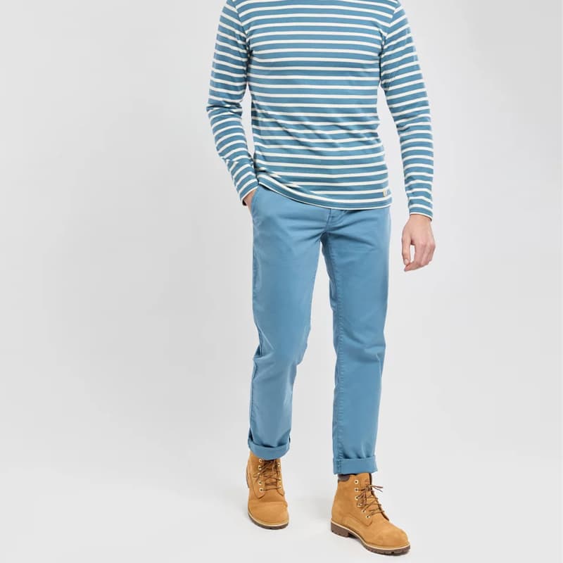 Pantalon chino droit ARMOR-LUX 44 PFB Winterblue