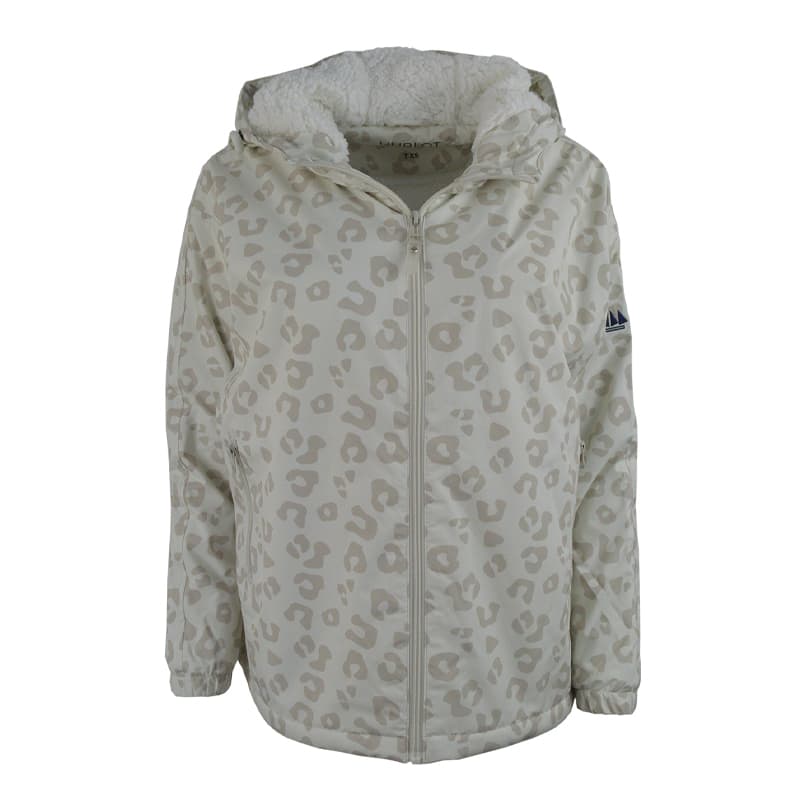 Coupe-vent imperméable doublé sherpa HUBLOT Pilaleo L Ecru/Ecume Leo