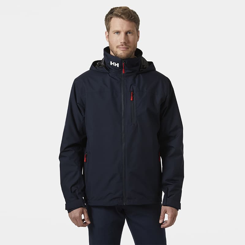 Veste imperméable doublée polaire HELLY HANSEN Crew Hooded Midlayer Sailing 2.0 M 597 Navy