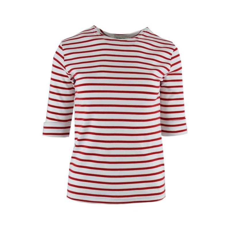 Marinière ARMOR-LUX Cancale Blanc/Braise 4