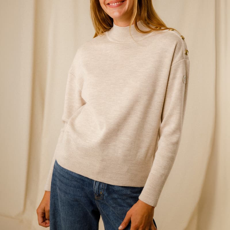 Pull ROYAL MER Eulalie Uni 42 Craie