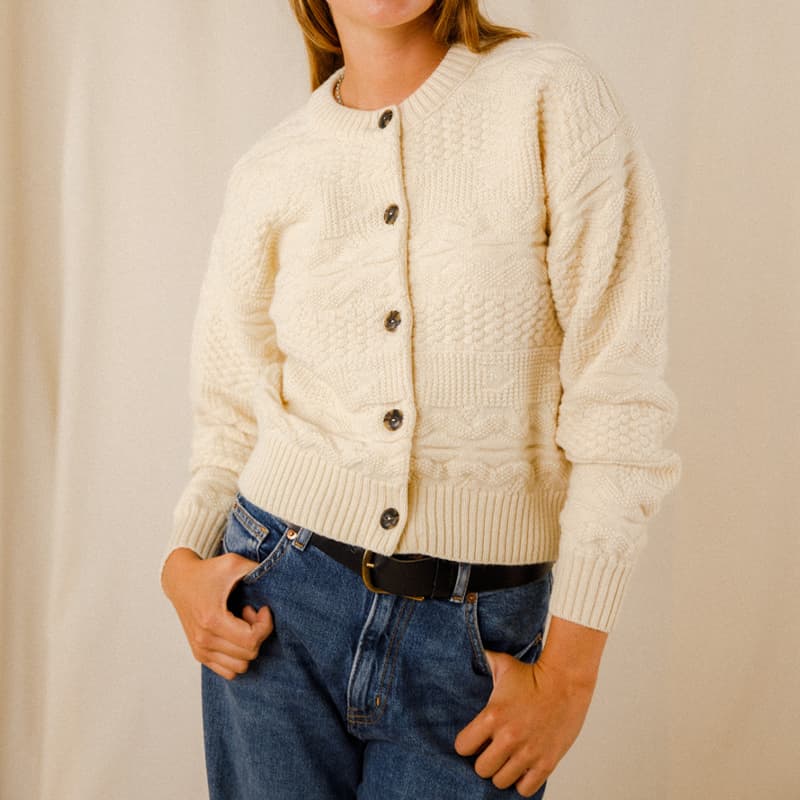 Cardigan ROYAL MER Anouck 40 Ecru