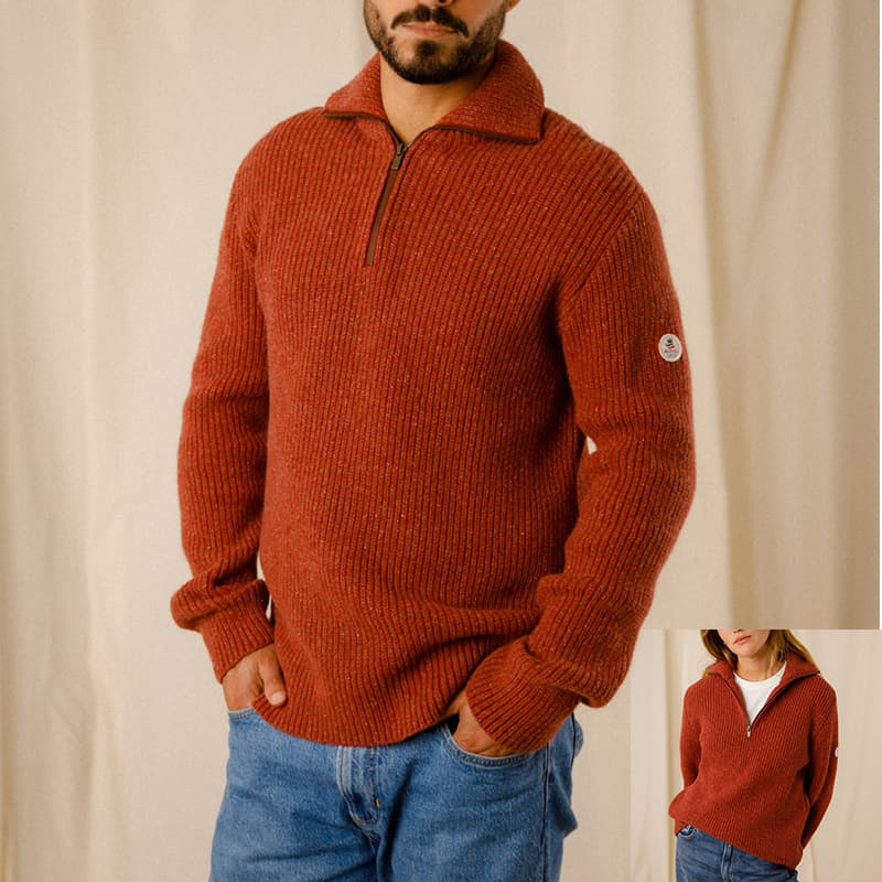 Pull camionneur Mixte ROYAL MER Lou XL Thé