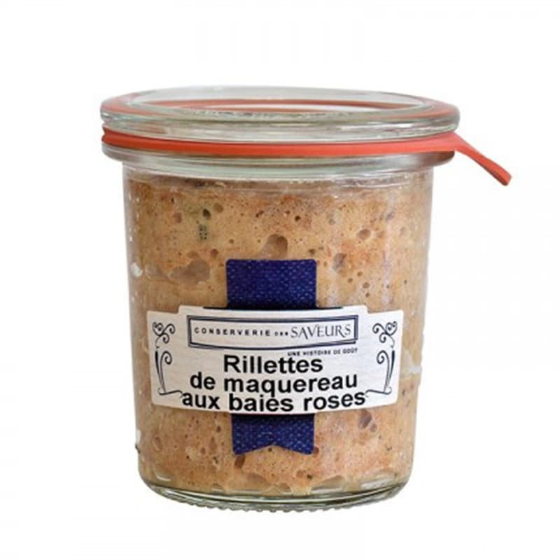 Pot Weck Rillettes de Maquereaux Aux Baies Roses CONSERVERIE DES SAVEURS