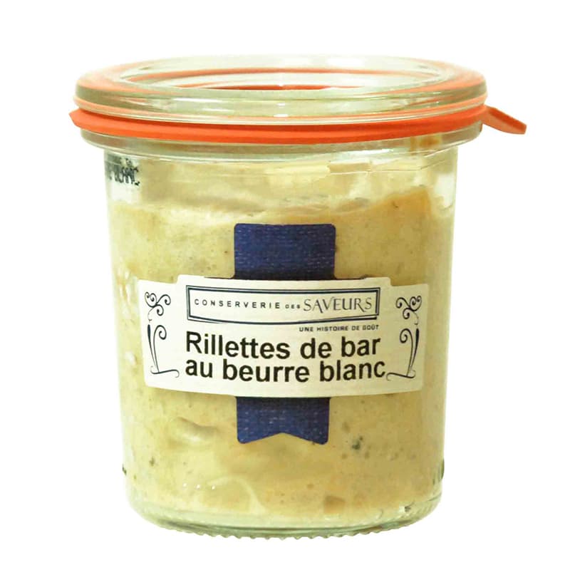 Pot Weck Rillettes de Bar au Beurre Blanc CONSERVERIE DES SAVEURS