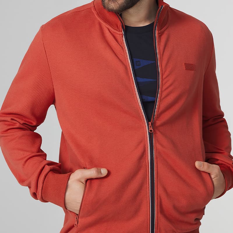 Sweat zippé TBS Lonnigil XL 826 Grenade