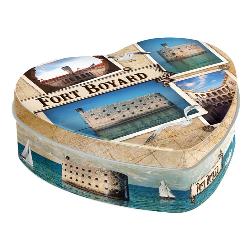 Boîte Coeur Caramels Durs "Fort Boyard" SOCIÉTÉ DV