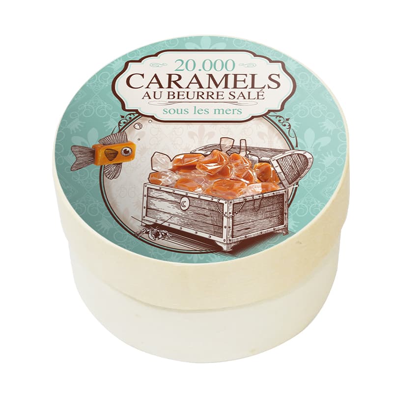 Boîte Ronde Caramels "Voyage Gourmand" SOCIÉTÉ DV