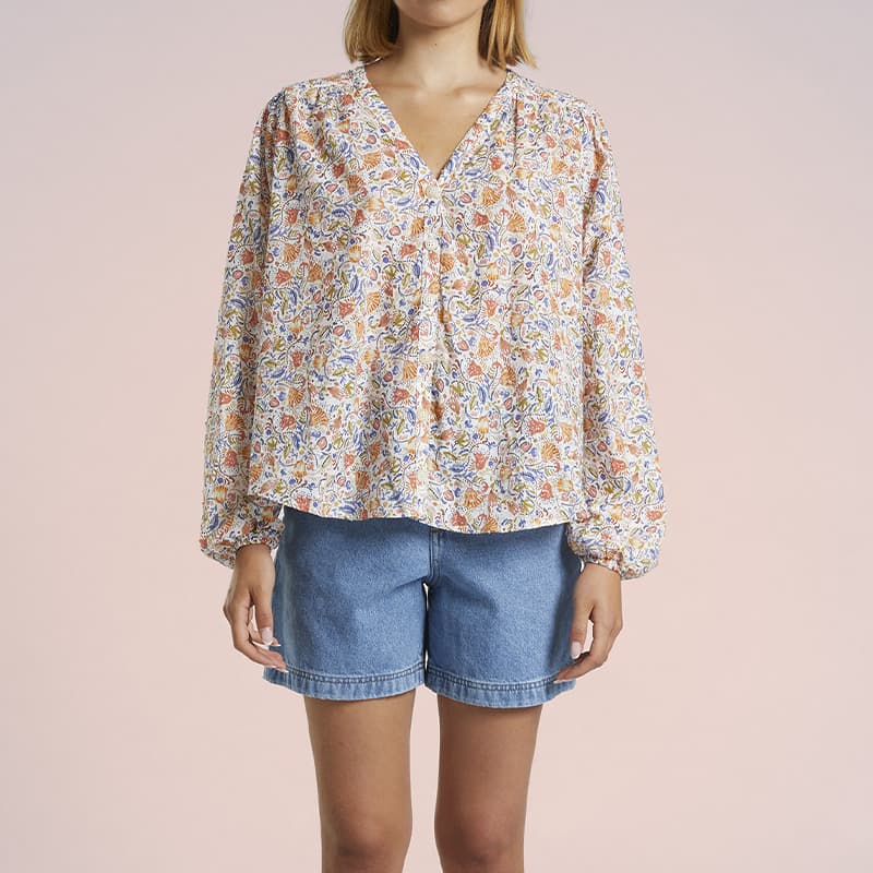 Chemise MAT DE MISAINE Corail 4169 46 I308 Imp.Tangerine