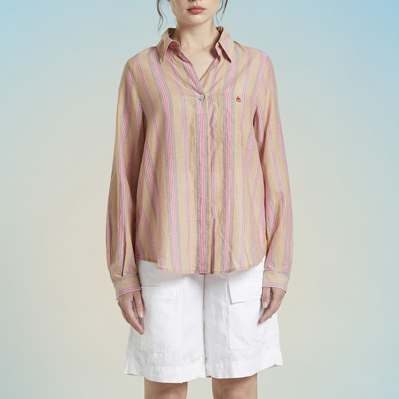 Chemise MAT DE MISAINE Cyclade 20157 36 R620 Raye Curry