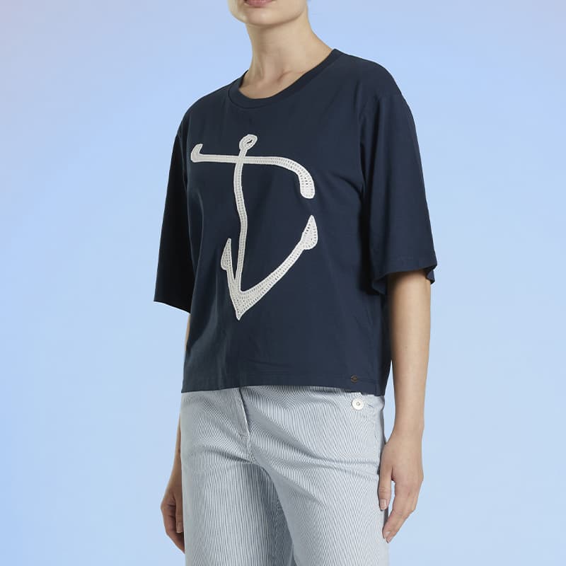 T-shirt MAT DE MISAINE Medina 208BANG 48 U21 Marine