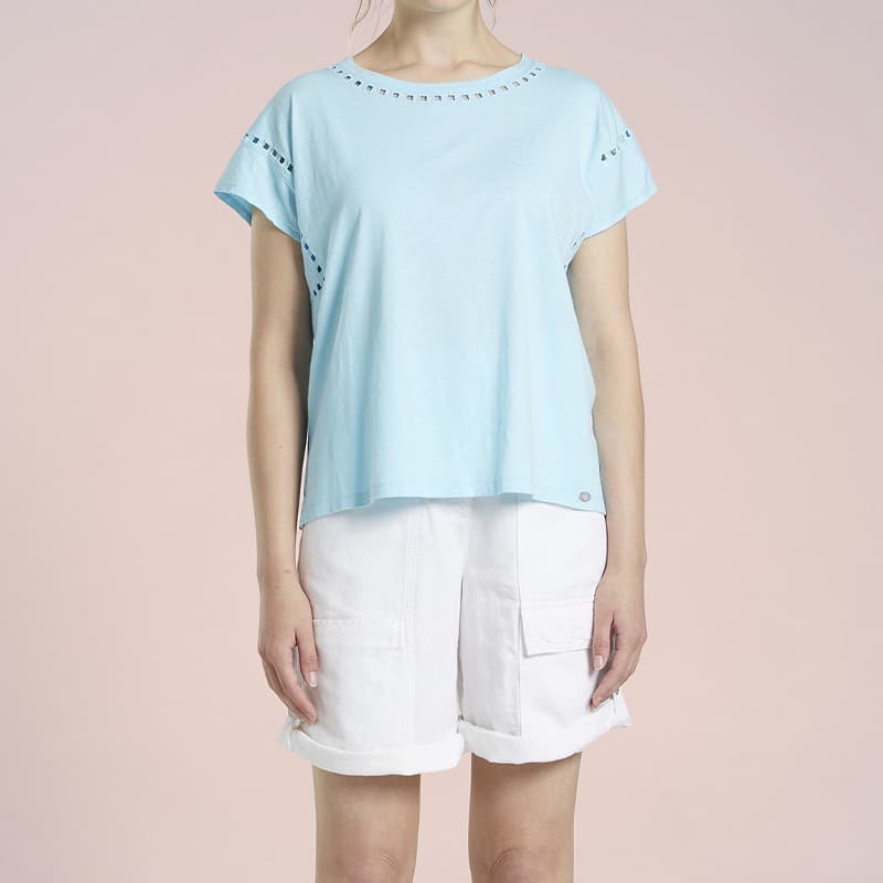 T-shirt MAT DE MISAINE Milky-604Bjeg 38 U576 Fluor