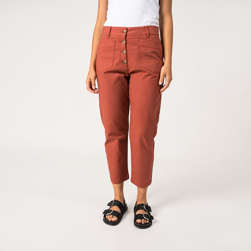 Pantalon canvas SAINT JAMES Salome 38 Terracotta