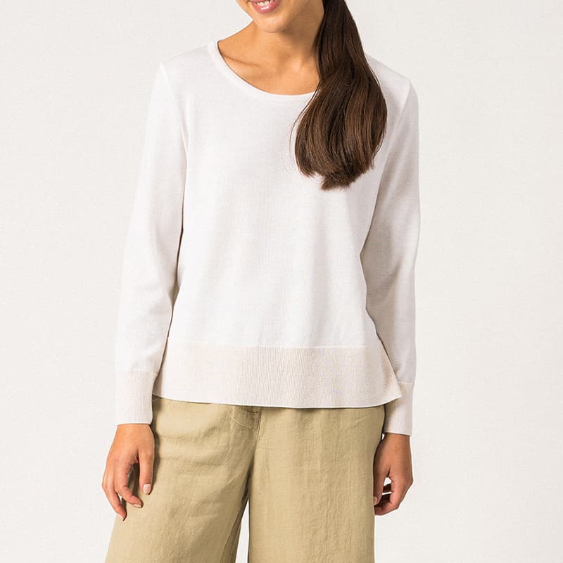 Pull SAINT JAMES Sevignac 44 Ecume/Champagne