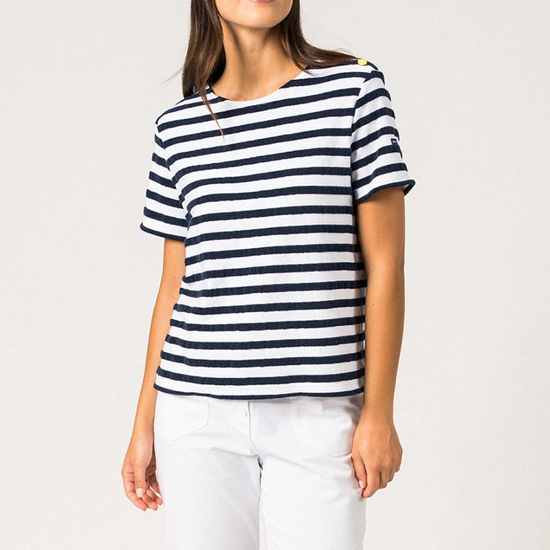 T-shirt SAINT JAMES Ollioules 40 Neige/Marine