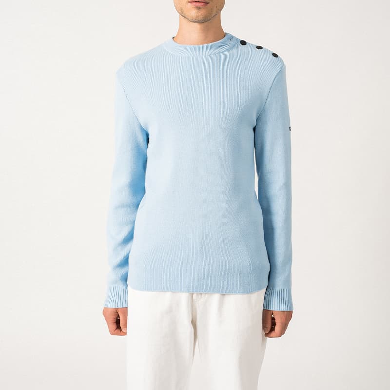 Pull SAINT JAMES Matelot Coton 2XL Ciel