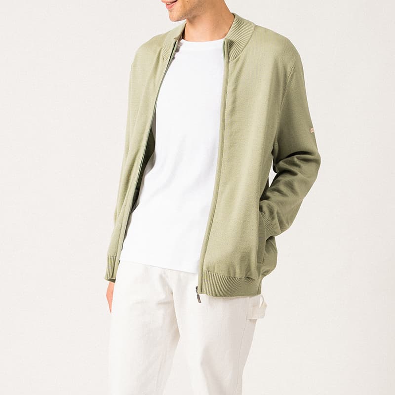 Gilet zippé SAINT JAMES Colorado II L Amandier/Navy