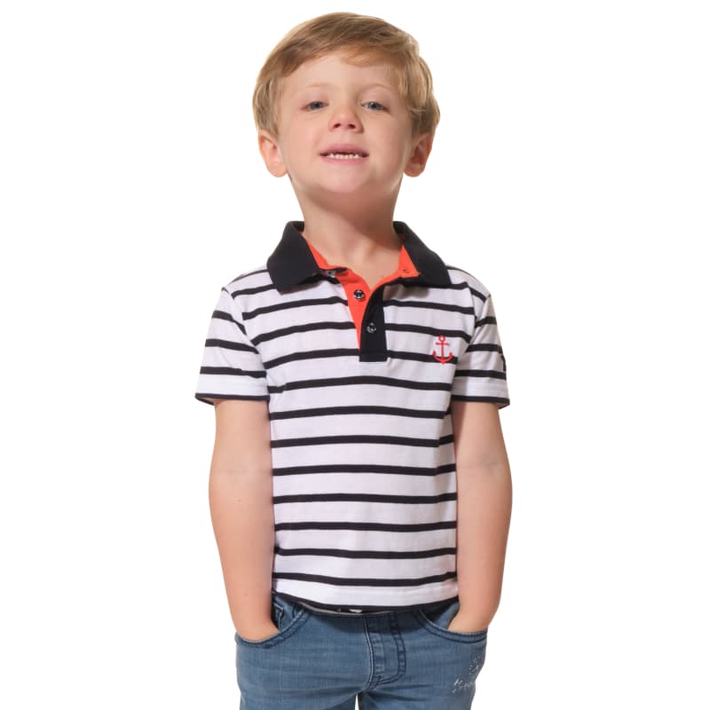 Polo HUBLOT Sliven 8 Ans Blanc/Marine