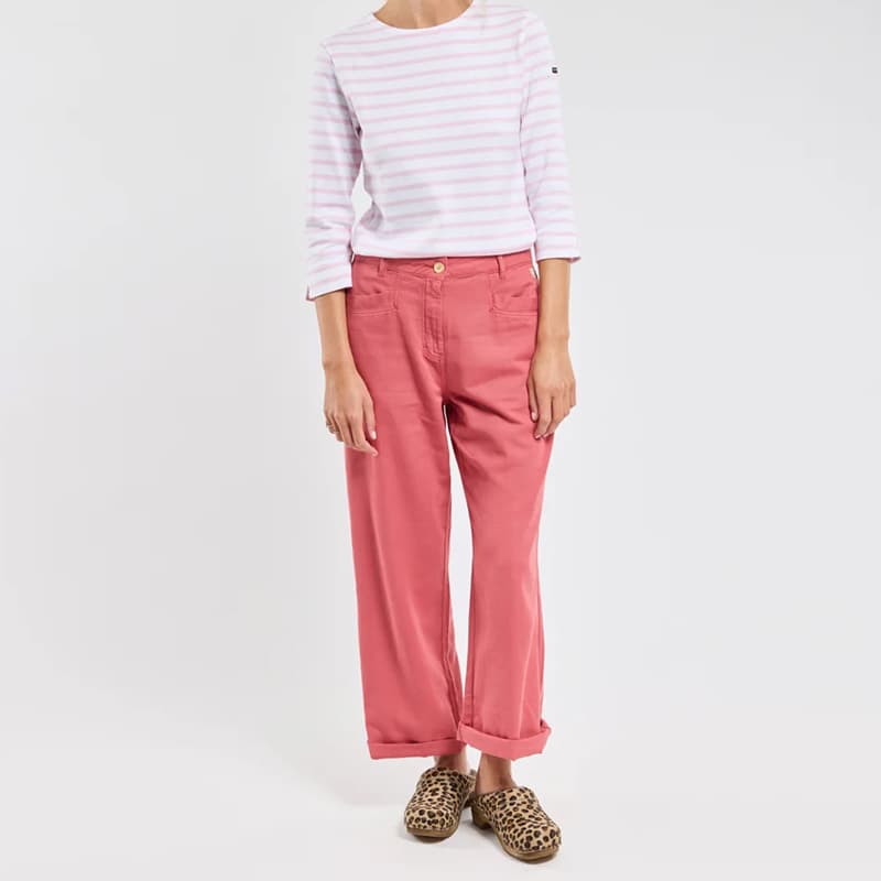 Pantalon large denim ARMOR-LUX Héritage 73424 38 QFW Garnet Rose