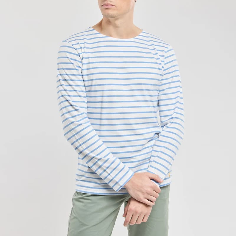 Marinière ARMOR-LUX Plozévet Héritage 73792 XS QDU Milk/Flax Blue