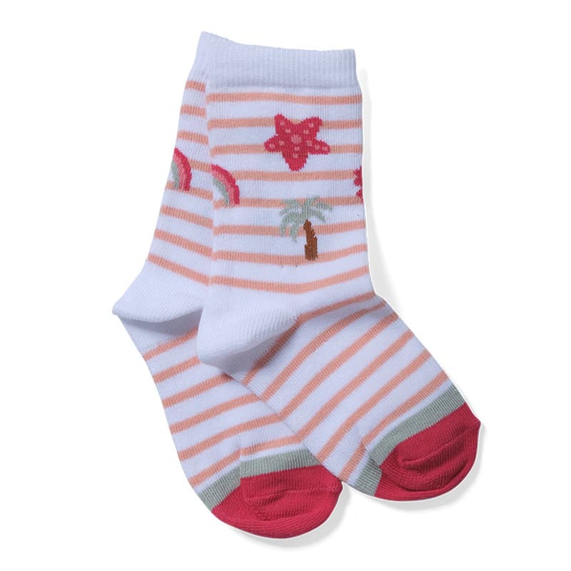 Chaussettes Enfant HUBLOT Plage 19/22 Blanc/Peche