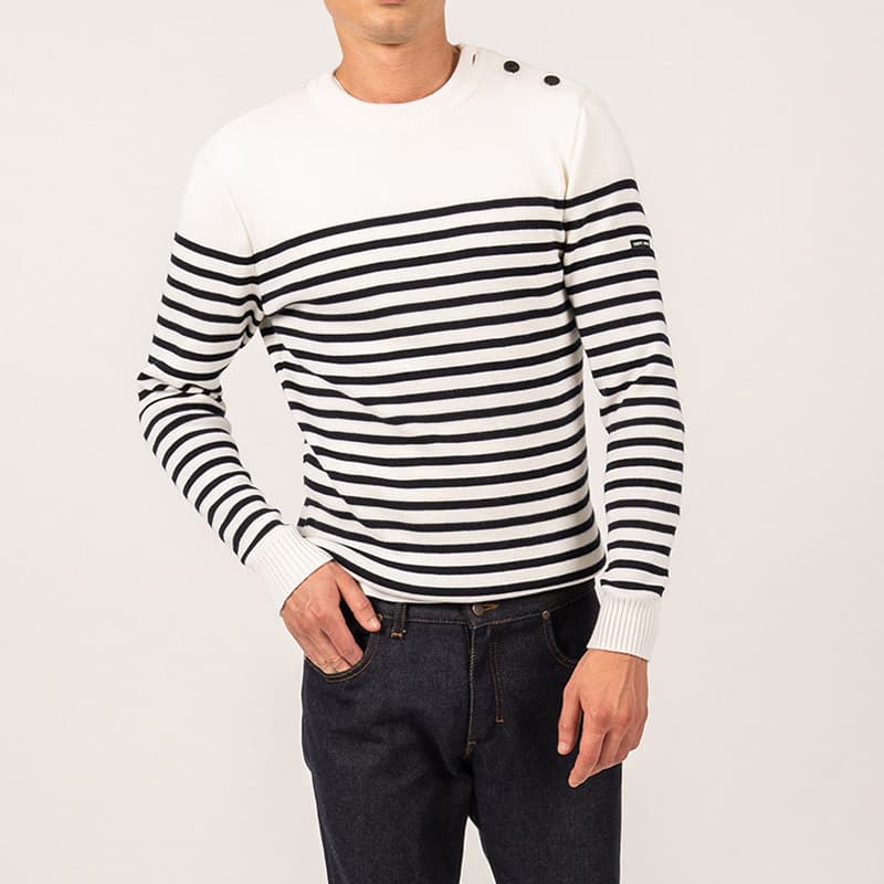 Pull SAINT JAMES Rochefort 1 R S Ecume/Navy